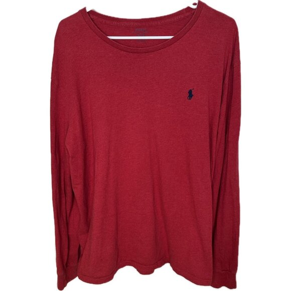 Polo Ralph Lauren Men's Thermal Crew-Neck Top Red XL TG - Picture 2 of 9